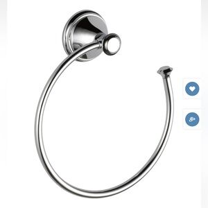 Delta Cassidy Towel Ring in Chrome
